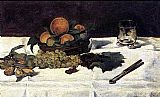Fruit on a Table by Edouard Manet